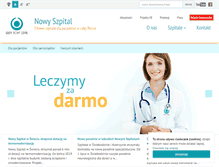 Tablet Screenshot of nowyszpital.pl
